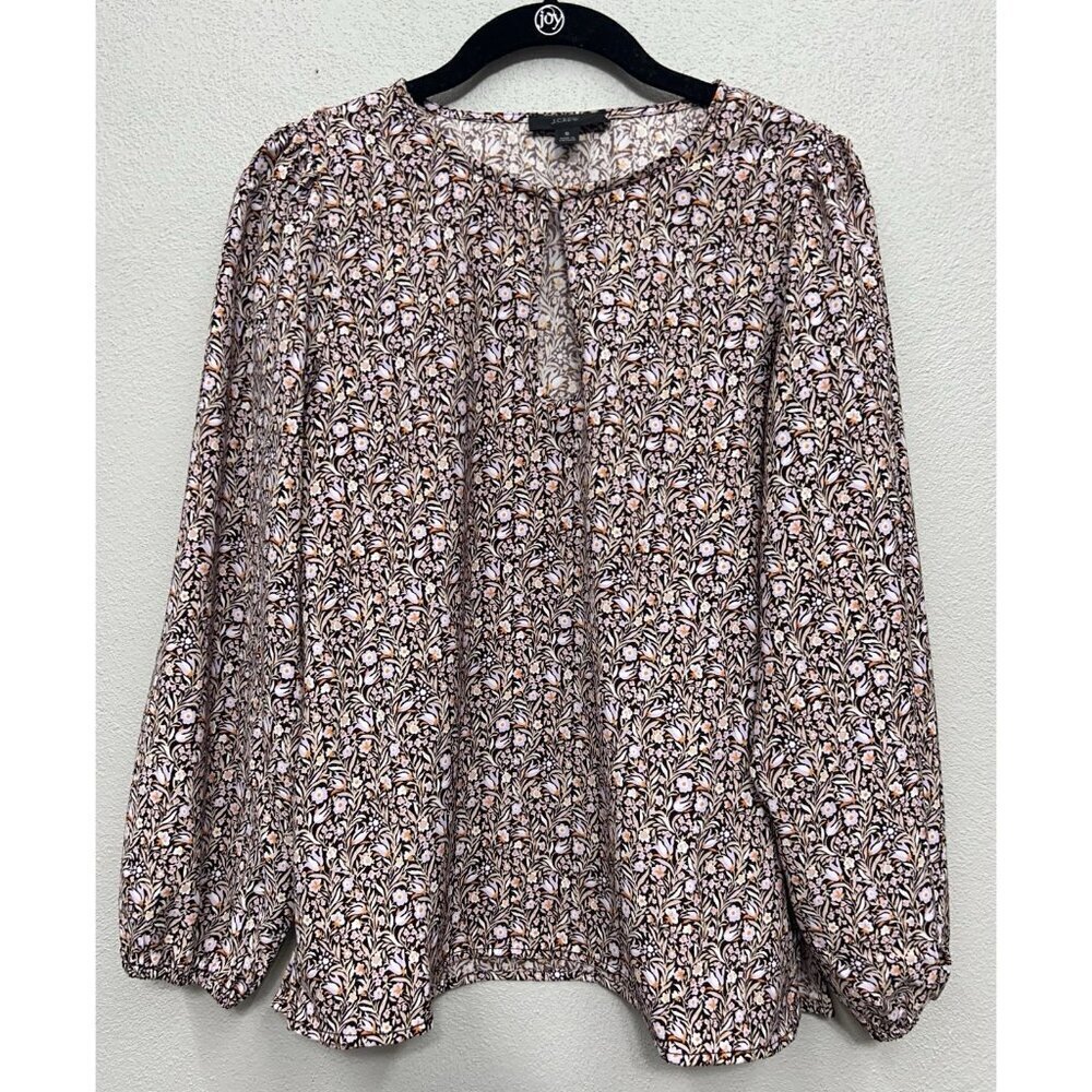 J.Crew Puff Sleeve Top Small Ditsy Floral Peasant Romantic Boho Daisy Peasant